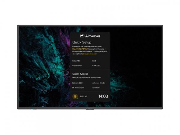 NEC MultiSync M861 Digital signage flat panel 2.18 m (86") LED 500 cd/m² 4K Ultra HD Black 24/7