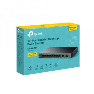 TP-Link LiteWave 10-Port Gigabit Desktop Switch with 8-Port PoE+