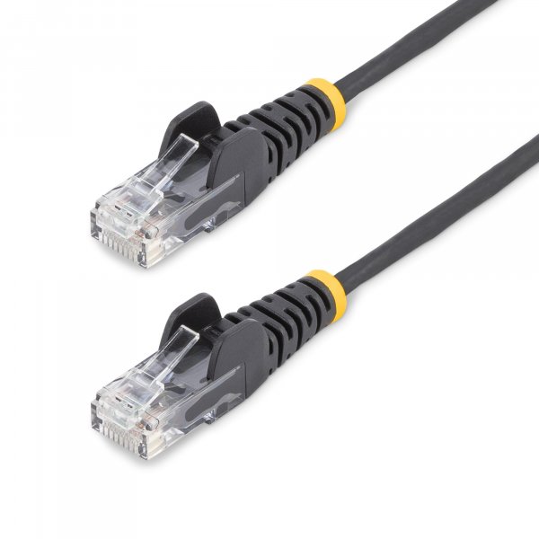 StarTech.com 0.5 m CAT6 Cable - Slim - Snagless RJ45 Connectors - Black