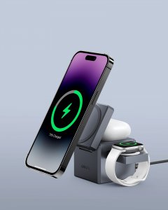 Anker Innovations Y1811G11 mobile device charger Headphones, Smartphone, Smartwatch Black AC, USB Wireless charging Fast charging Indoor