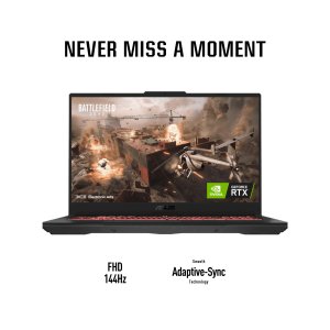 ASUS TUF Gaming A17 FA707XI-HX021W Laptop 43.9 cm (17.3") Full HD AMD Ryzen™ 9 7940HS 16 GB DDR5-SDRAM 512 GB SSD NVIDIA GeForce RTX 4070 Wi-Fi 6 (802.11ax) Windows 11 Home Black, Grey