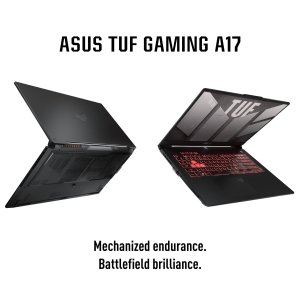 ASUS TUF Gaming A17 FA707XI-HX021W Laptop 43.9 cm (17.3") Full HD AMD Ryzen™ 9 7940HS 16 GB DDR5-SDRAM 512 GB SSD NVIDIA GeForce RTX 4070 Wi-Fi 6 (802.11ax) Windows 11 Home Black, Grey