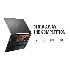ASUS TUF Gaming A17 FA707XI-HX021W Laptop 43.9 cm (17.3") Full HD AMD Ryzen™ 9 7940HS 16 GB DDR5-SDRAM 512 GB SSD NVIDIA GeForce RTX 4070 Wi-Fi 6 (802.11ax) Windows 11 Home Black, Grey
