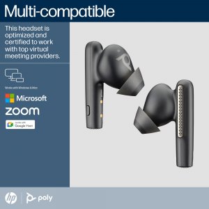 POLY Voyager Focus 2 UC Headset +USB-A to USB-C Cable +Charging Stand