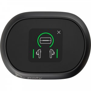 POLY Voyager Free 60+ UC Carbon Black Earbuds +BT700 USB-C Adapter +Touchscreen Charge Case