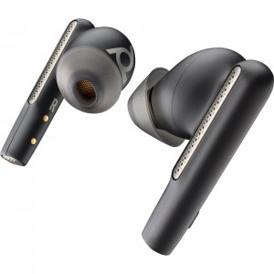 POLY Voyager Free 60+ UC Carbon Black Earbuds +BT700 USB-C Adapter +Touchscreen Charge Case