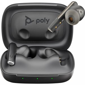 POLY Voyager Free 60 UC Black Earbuds +BT700 USB-C Adapter +Basic Charge Case