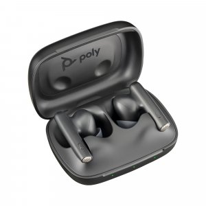 POLY Voyager Free 60 Carbon Black Earbuds +Basic Charge Case