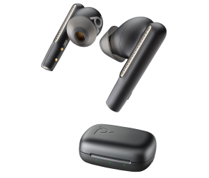 POLY Voyager Free 60 Carbon Black Earbuds +Basic Charge Case
