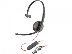 Poly Blackwire 3210 Mono USB-C HS +USB-C/A