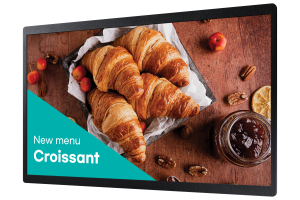 Samsung QB24C Digital signage flat panel 61 cm (24") LED Wi-Fi 250 cd/m² Full HD Black Built-in processor Tizen 16/7