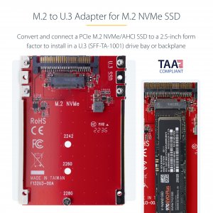 StarTech.com 1M25-U3-M2-ADAPTER interface cards/adapter Internal M.2