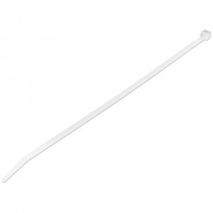 StarTech.com 10"(25cm) Cable Ties - 1/8"(4mm) wide, 2-5/8"(68mm) Bundle Diameter, 50lb(22kg) Tensile Strength, Nylon Self Locking Zip Ties w/ Curved Tip - 94V-2/UL Listed, 100 Pack - White