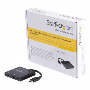 StarTech.com USB-C Multiport Adapter with HDMI - USB 3.0 Port - 60W PD - Black