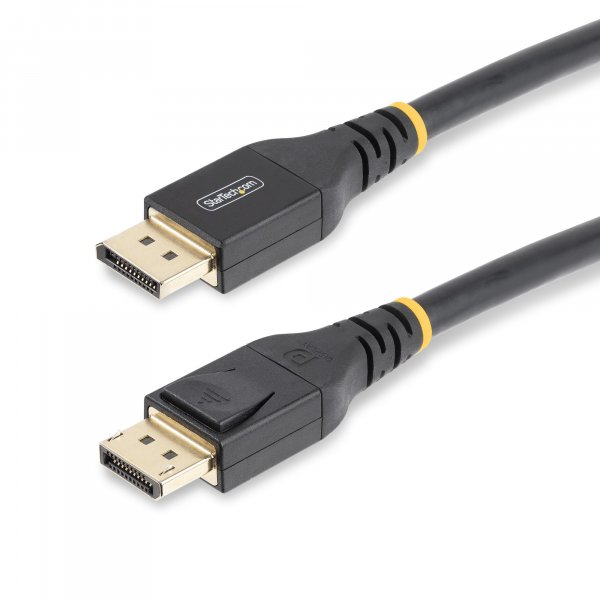 StarTech.com 50ft (15m) VESA-Certified Active DisplayPort 1.4 Cable, DP8K DisplayPort Cable w/HBR3, HDR10, MST, DSC 1.2, HDCP 2.2, 8K 60Hz, 4K 120Hz - DP 1.4 Cable M/M