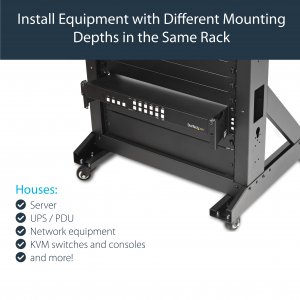 StarTech.com 2U Server Rack Depth Extender Adapter Kit with 4” Adjustment