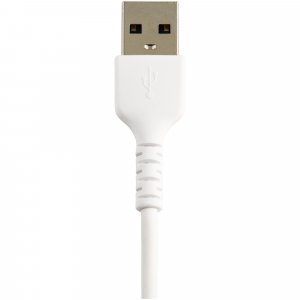 StarTech.com 6 inch (15cm) Durable White USB-A to Lightning Cable - Heavy Duty Rugged Aramid Fiber USB Type A to Lightning Charger/Sync Power Cord - Apple MFi Certified iPad/iPhone 12