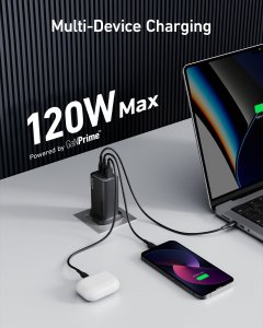 Anker 737 Laptop, Smartphone, Tablet Black AC Fast charging Indoor