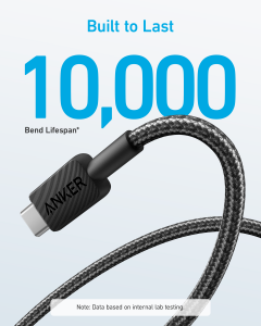 Anker 322 USB cable 0.9 m USB A USB C Black