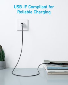Anker 322 USB cable 0.9 m USB A USB C Black