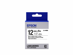 Epson Label Cartridge Standard LK-4WBN Black/White 12mm (9m)