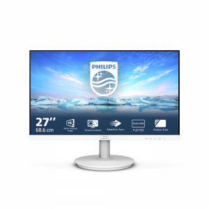 Philips V Line 271V8AW/00 computer monitor 68.6 cm (27″) 1920 x 1080 pixels Full HD LCD White