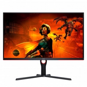 AOC G3 U32G3X/BK LED display 80 cm (31.5") 3840 x 2160 pixels 4K Ultra HD Black, Red