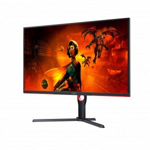 AOC G3 U32G3X/BK LED display 80 cm (31.5") 3840 x 2160 pixels 4K Ultra HD Black, Red
