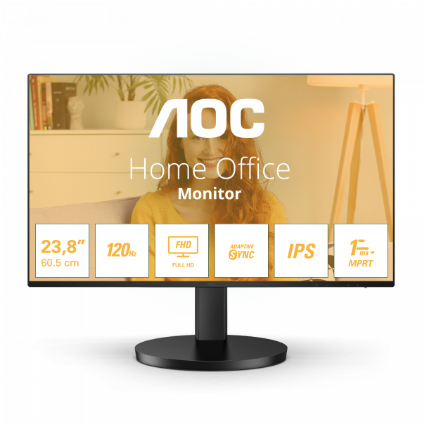 AOC 24B3HA2 computer monitor 60.5 cm (23.8") 1920 x 1080 pixels Full HD LED Black