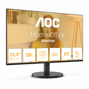 AOC 24B3HA2 computer monitor 60.5 cm (23.8") 1920 x 1080 pixels Full HD LED Black