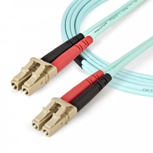StarTech.com 5m (16.4ft) LC/UPC to LC/UPC OM4 Multimode Fiber Optic Cable, 50/125µm LOMMF/VCSEL Zipcord Fiber, 100G, Low Insertion Loss - LSZH Fiber Jumper Cord