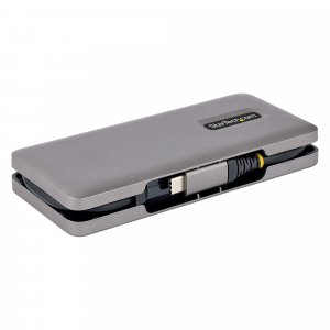 StarTech.com 4-Port USB-C Hub - 1x USB-A & 3x USB-C Ports - USB 3.2 Gen 2 (10Gbps) - Bus Powered - USB Type C Hub w/ 12.6in/32cm Wrap-Around Cable - Portable USB-C to USB-A Hub