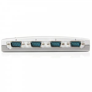 StarTech.com 4 Port USB to RS232 Serial DB9 Adapter Hub