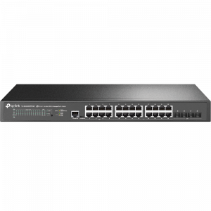 TP-Link JetStream 24-Port 2.5GBASE-T and 4-Port 10GE SFP+ L2+ Managed Switch with 16-Port PoE+ & 8-Port PoE++