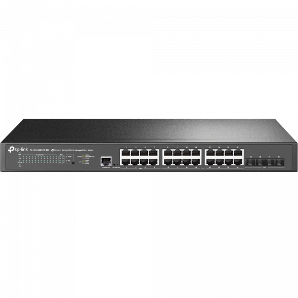 TP-Link JetStream 24-Port 2.5GBASE-T and 4-Port 10GE SFP+ L2+ Managed Switch with 16-Port PoE+ & 8-Port PoE++