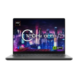 ASUS ROG Zephyrus G14 GA403UI-QS060W AMD Ryzen™ 9 8945HS Laptop 35.6 cm (14″) WQXGA 32 GB LPDDR5x-SDRAM 1 TB SSD NVIDIA GeForce RTX 4070 Wi-Fi 6E (802.11ax) Windows 11 Home Black, Grey
