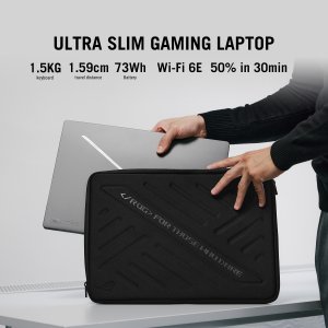 ASUS ROG Zephyrus G14 GA403UI-QS060W AMD Ryzen™ 9 8945HS Laptop 35.6 cm (14") WQXGA 32 GB LPDDR5x-SDRAM 1 TB SSD NVIDIA GeForce RTX 4070 Wi-Fi 6E (802.11ax) Windows 11 Home Black, Grey