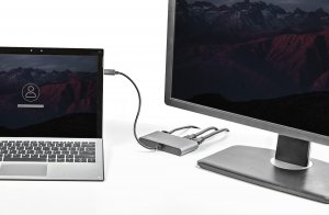 StarTech.com Thunderbolt 3 Mini Dock - Portable Dual Monitor Docking Station w/HDMI 4K 60Hz, 2x USB-A Hub (3.0/2.0), GbE - 11in/28cm Cable - TB3 Multiport Adapter - Mac/Windows
