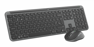 Logitech 920-012511 keyboard Mouse included Office RF Wireless + Bluetooth QWERTY UK English Graphite