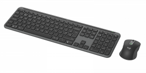 Logitech 920-012511 keyboard Mouse included Office RF Wireless + Bluetooth QWERTY UK English Graphite
