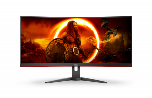 AOC G2 CU34G2XE/BK LED display 86.4 cm (34") 3440 x 1440 pixels Wide Quad HD LCD Black, Red