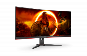 AOC G2 CU34G2XE/BK LED display 86.4 cm (34") 3440 x 1440 pixels Wide Quad HD LCD Black, Red