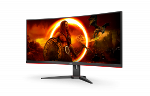 AOC G2 CU34G2XE/BK LED display 86.4 cm (34") 3440 x 1440 pixels Wide Quad HD LCD Black, Red