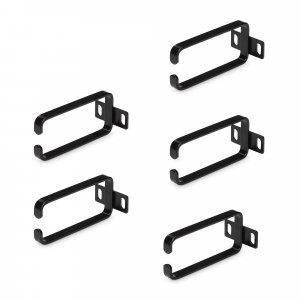 StarTech.com 5-Pack 1U Vertical Cable Management D-Ring Hooks, Cable Manager For 19″ Server Racks/Cabinets, Network Rack Wire Organizers, Cable Guide Rings