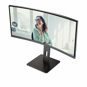 AOC CU34P3CV computer monitor 86.4 cm (34") 3440 x 1440 pixels UltraWide Quad HD LED Black
