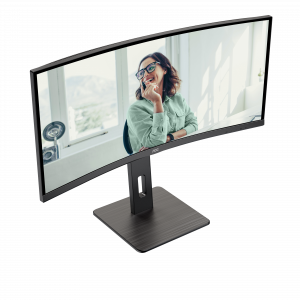 AOC CU34P3CV computer monitor 86.4 cm (34") 3440 x 1440 pixels UltraWide Quad HD LED Black