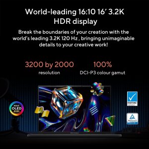 ASUS Vivobook Pro 16X K6604JI-K8055W Intel® Core™ i7 i7-13650HX Laptop 40.6 cm (16") WQXGA 16 GB DDR5-SDRAM 1 TB SSD NVIDIA GeForce RTX 4070 Wi-Fi 6E (802.11ax) Windows 11 Home Black