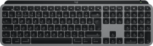 Logitech MX Keys S for Mac keyboard Office RF Wireless + Bluetooth QWERTY UK English Aluminium, Black