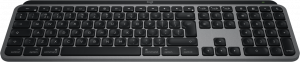 Logitech MX Keys S for Mac keyboard Office RF Wireless + Bluetooth QWERTY UK English Aluminium, Black
