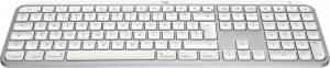 Logitech MX Keys S for Mac keyboard Office RF Wireless + Bluetooth QWERTY UK English Aluminium, White